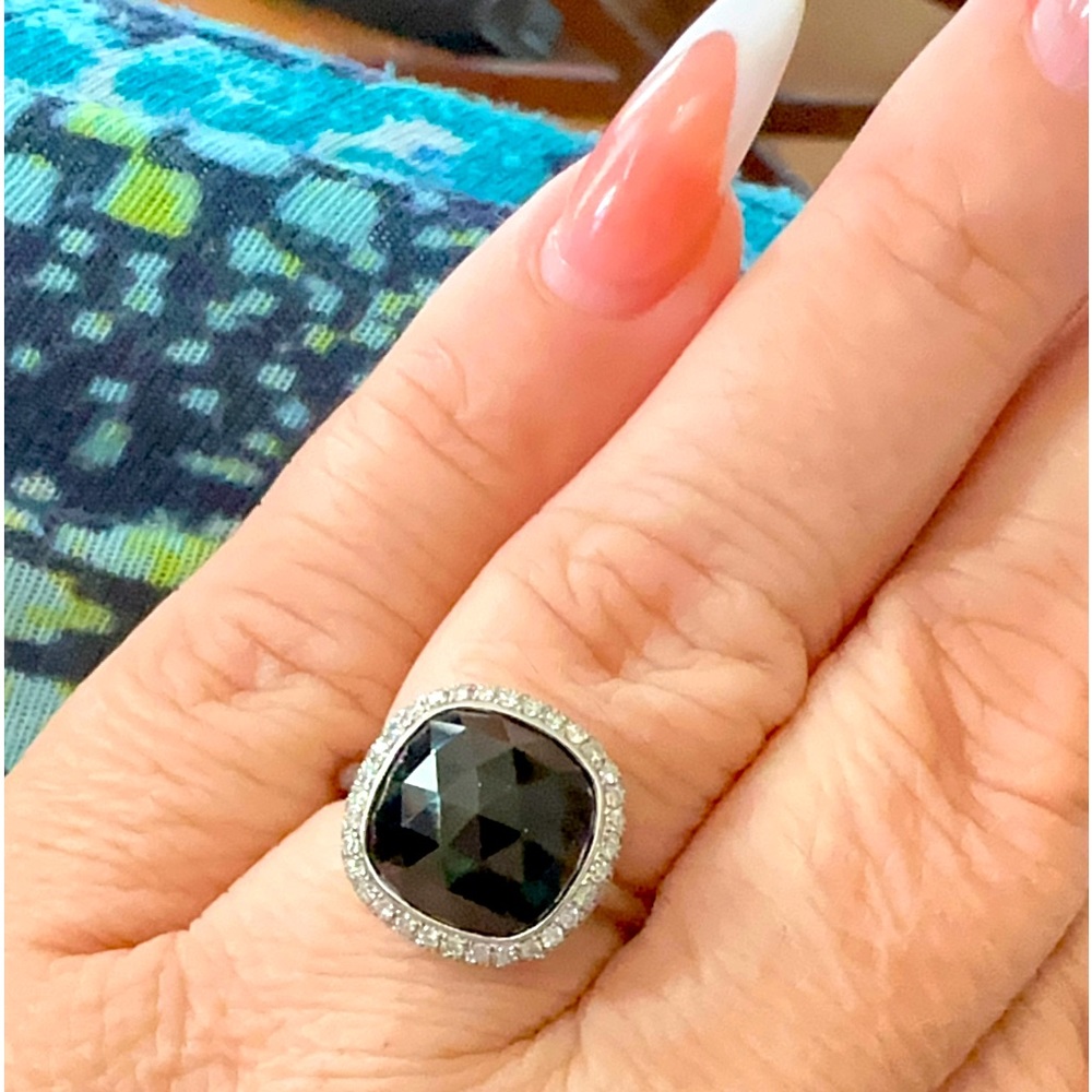 8ct black diamond ring